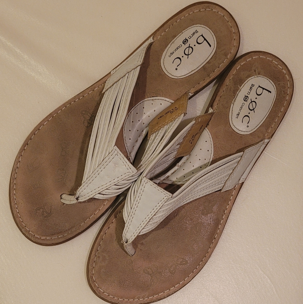 Børn Concept Sandals white womens size 11
